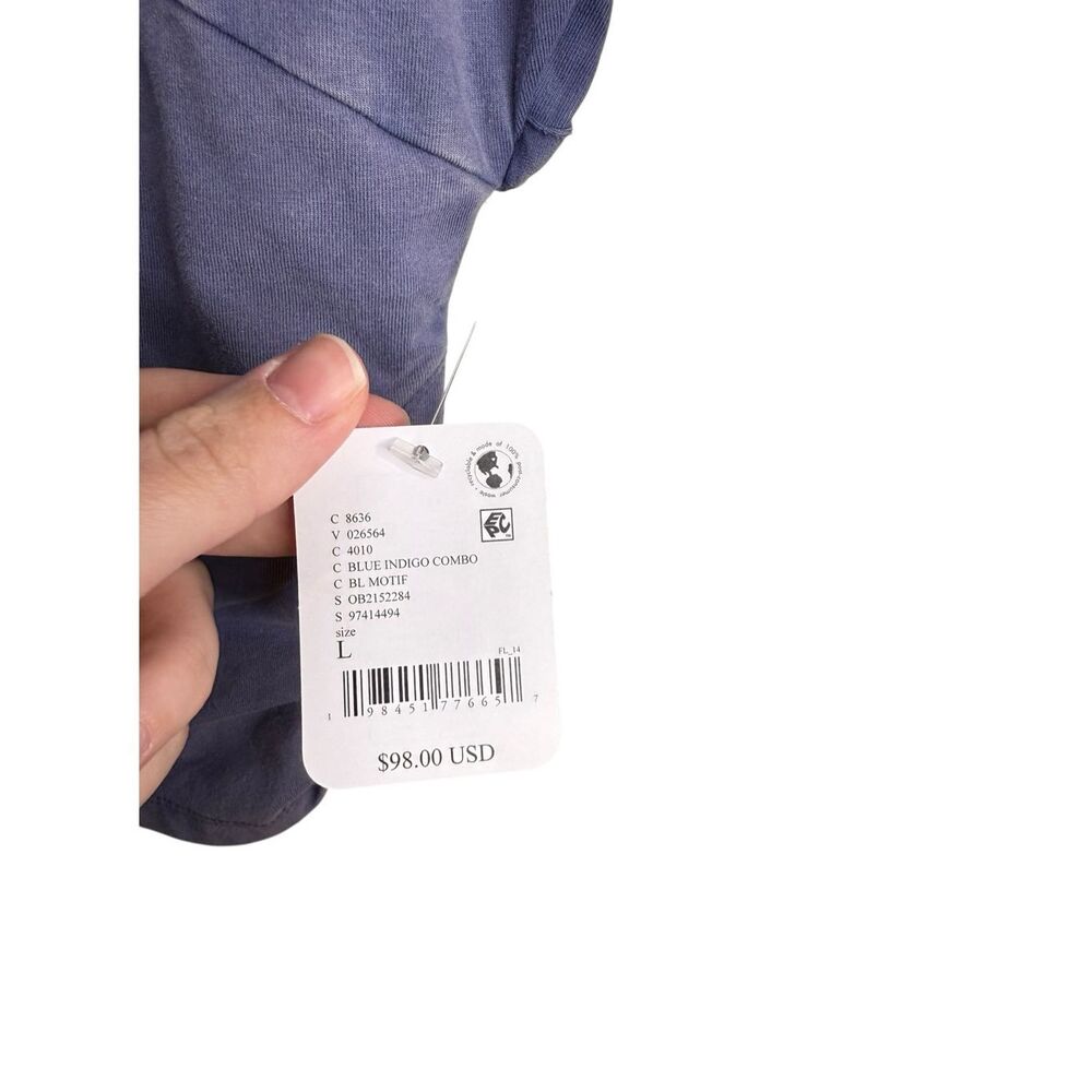 Free People Movement Hot Shot Logo Crossover 2-Piece Set Blue Indigo Size Large - Picture 5 of 11